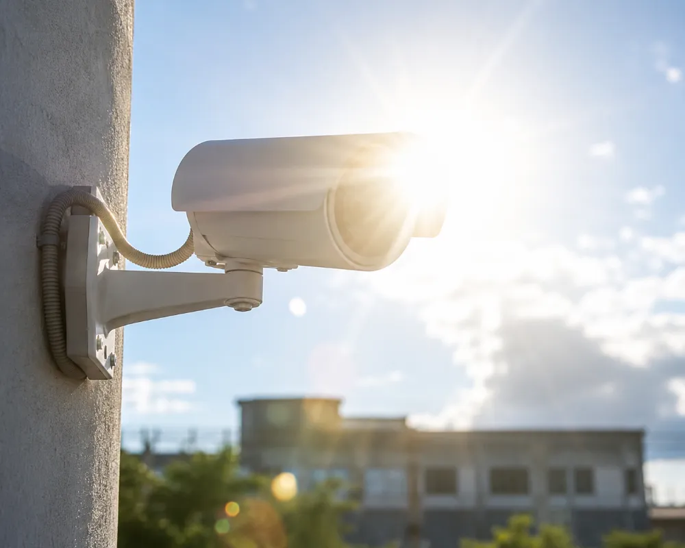Sunlight damage to CCTV